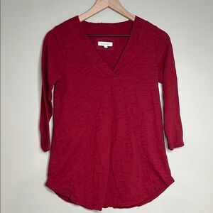 Mododoc 3/4 Sleeve Shirt XS Red